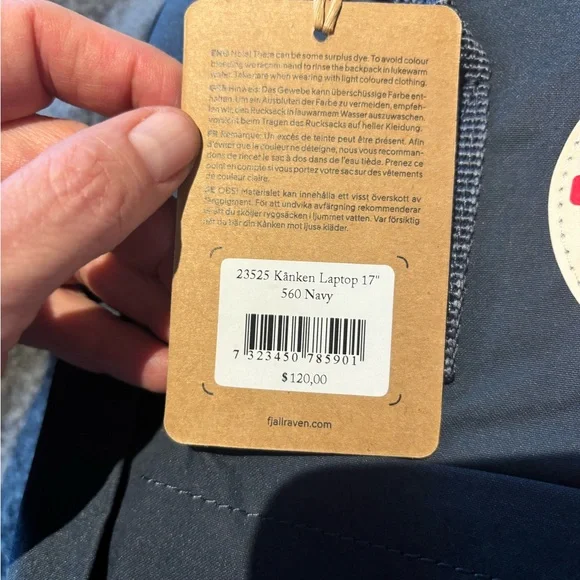 Fjällräven / Fjallraven Navy Kånken / Kanken Laptop Backpack - Picture 4 of 5